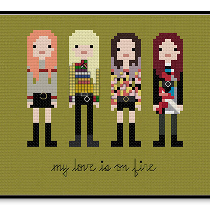 BLACKPINK - Playing With Fire - PDF Cross Stitch Pattern