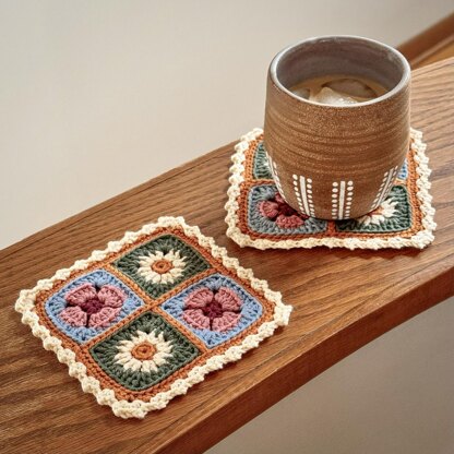 Spring Vibes Scrappy Coaster