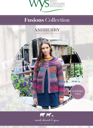 Ashberry Cardigan in West Yorkshire Spinners Aire Valley Aran Fusions - Downloadable PDF