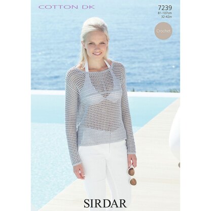 Top in Sirdar Cotton DK - 7239