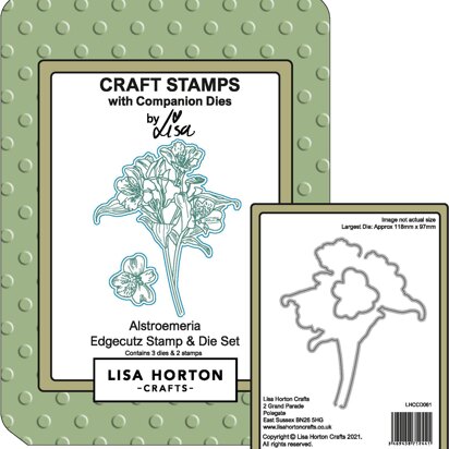 Lisa Horton Alstroemeria EdgeCutz Stamp and Die set