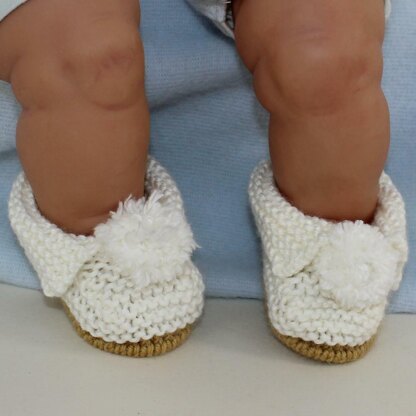 Baby Simple Bobble Slippers