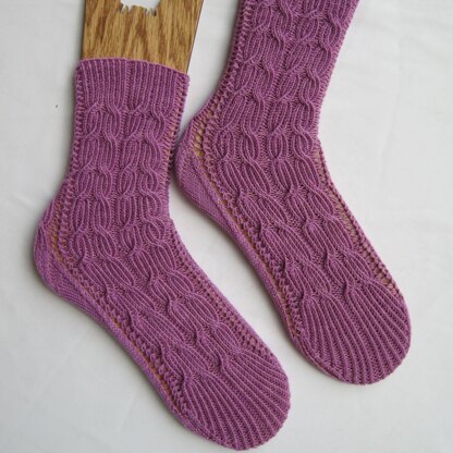Mt. Meakin Cabled Socks