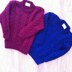 #22 Cable Sweaters- child's cardigan & pullover