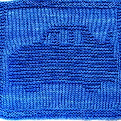 RACE CAR Cloth - knitting pattern
