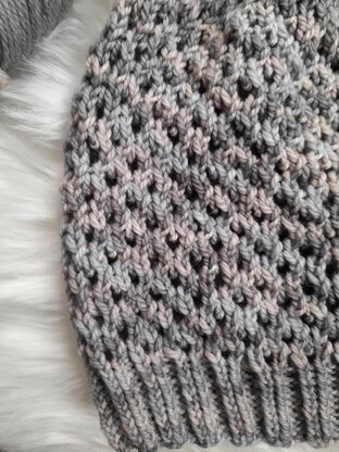 Moonlight Waterfall Hat and Cowl