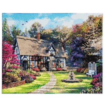 Crystal Art Country Cottage, 40x50cm Diamond Painting Kit