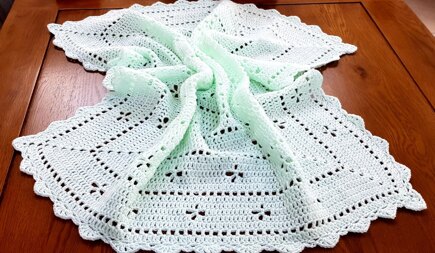 Midwife in a square baby blanket #2