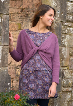 Cross-over Top in The Fibre Co. Road to China Lace - Downloadable PDF