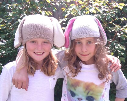 Bunny ears hats for ladies and children