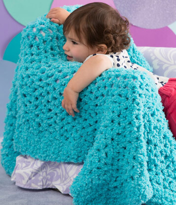 Nap Time Baby Blanket in Red Heart Buttercup - LW4586 - Downloadable PDF