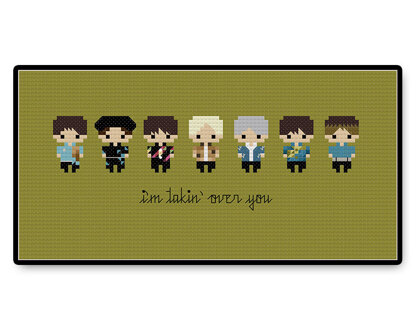 BTS Pied Piper Bite Size - PDF Cross Stitch Pattern