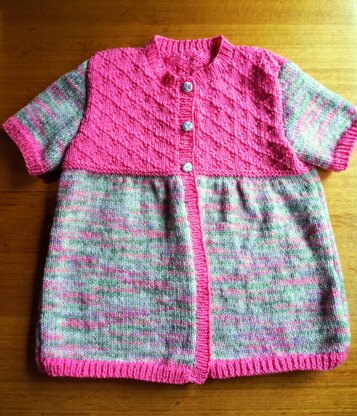 Girls Short Sleeved Cardigan