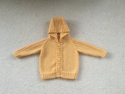 Yellow hoodie for Sarah’s baby