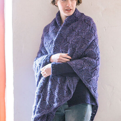 Morning Glory Throw in Berroco Inca Tweed