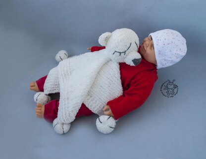 Polar Bear Baby Lace Blanket