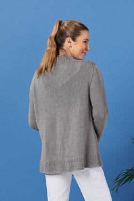 KE005 Sanibel Island - Cardigan Knitting Pattern For Women in Valley Yarns Hawley by Valley Yarns