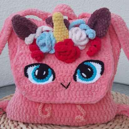 Unicorn Backpack Crochet Pattern