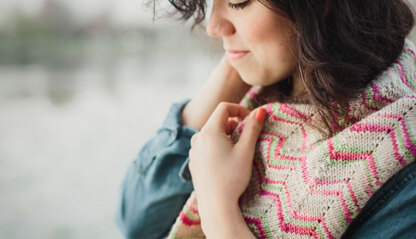 Petal Cowl in SweetGeorgia Superwash Worsted - Downloadable PDF