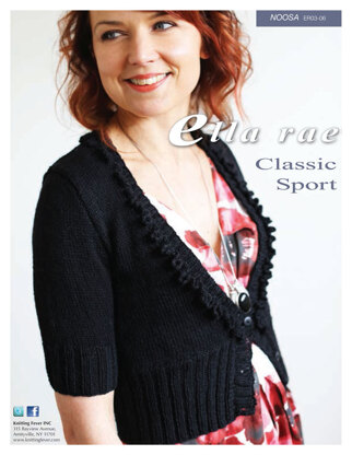 Noosa Cropped Cardigan in Ella Rae Classic Sport - ER03-06 - Downloadable PDF