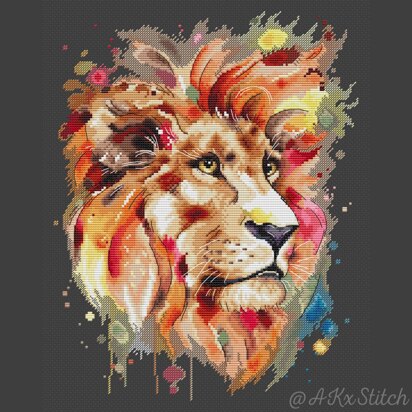 Leo The Lion Cross Stitch PDF Pattern