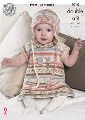 Baby Set in King Cole DK - 4010 - Downloadable PDF