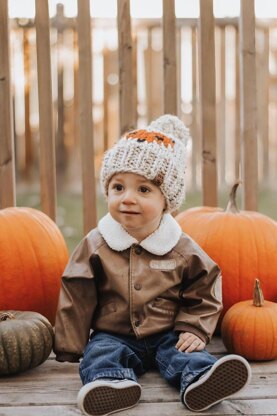 Fox Hat Winter Chunky Pompom Beanie