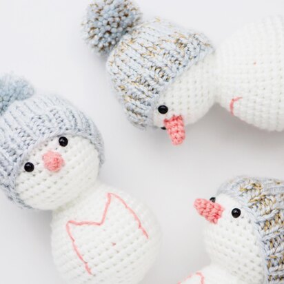 Snowman Friends - knitting pattern