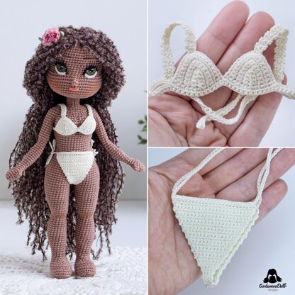 Crochet Doll Base Pattern - 12” Michelle Amigurumi PDF