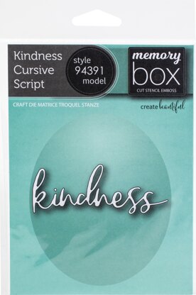 Memory Box Dies - Kindness Cursive Script