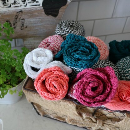 Rosy Posy Dishcloth