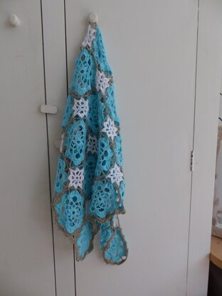 Shawl blue lagoon