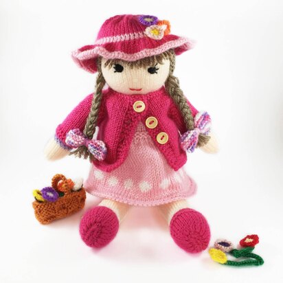 Maisy doll knitting pattern 19017