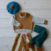 Wren Sweater, Scarf and Beret Set - Knitting Patterns for Kids by Debbie Bliss