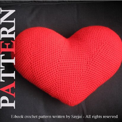 Heart Cushion - PDF crochet pattern