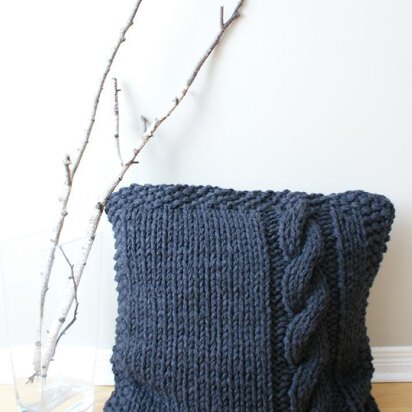 Chunky Cable Knit Pillow Cover Approximately 27" x 27"