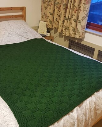 Forest Green Afghan