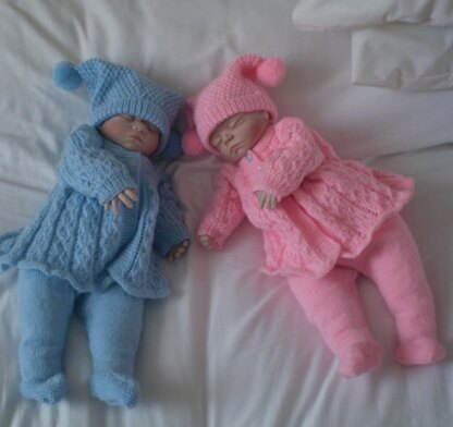 Reborn / 0-3 Months Baby Matinee / Pram Set