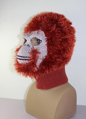 Toddler,Child and Adult Orangutan Mask Balaclava