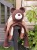 3in1 Woodland Bear Folding Baby Blanket Toy Lovey