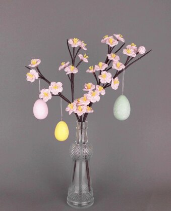 Cherry blossom twigs spring decor