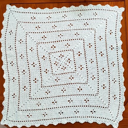 Midwife in a square baby blanket #3