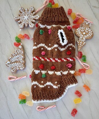 Gingerbread Pet Sweater