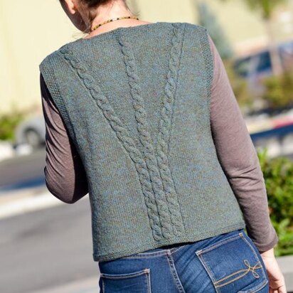 Celtic Cabled Slipover Vest