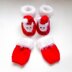 Santa Baby Booties and Mittens