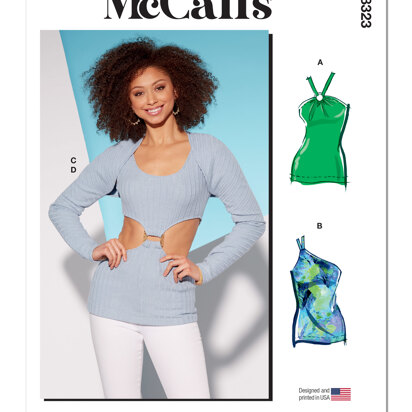McCall's Misses' Knit Tops and Shrug M8323 - Sewing Pattern