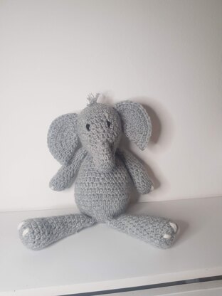 Nelly the Elephant Crochet Toy Pattern