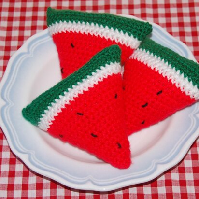 Crochet Pattern for Watermelon Slices / Fruit
