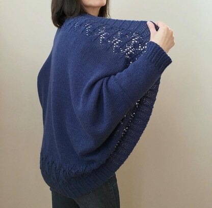 Madeline - lace border shrug cardigan