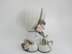 Baby Girl's Bonnet and Slippers